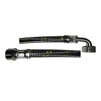 Crijevo za plin mž 1/2" x 80 cm - koljeno 90° 