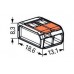 Klema WAGO 2 x 0,2-4 mm s polugom - 10/1