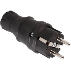 Utikač šuko MUT-28 - crni
