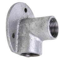 Koljeno 3/4" zidno sa pločicom - pocinčano