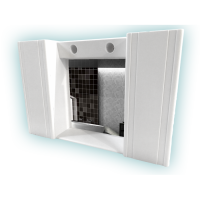 Ormarić toaletni VISION - bijeli