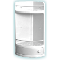 Polica kutna s ladicom