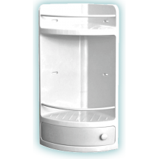 Polica kutna s ladicom