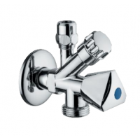 Ventil 1/2" x 3/4" x 3/8" kutni GP - kombinirani