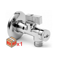 Ventil 1/2" x 3/8" kutni "Arco" - kuglasti s filterom