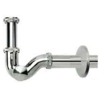 Sifon za umivaonik "P" - metalni, kromirani