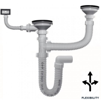 Sifon ø 115 mm za sudoper 2/2 + 1kp