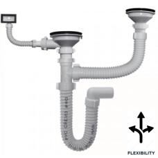 Sifon ø 115 mm za sudoper 2/2 + 1kp