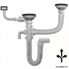 Sifon ø 115 mm za sudoper 2/2 + pp + 1kp