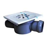 Sifon podni ø 50 mm - prolazni, niski