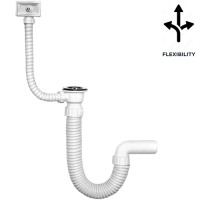 Sifon za sudoper 1/1 + 1kp - 960006