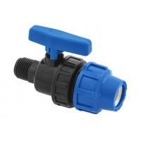 PP ventil 20 x m1/2" - kuglasti