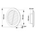 Rešetka ventilacijska ø150 mm - fiksna