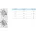 Rešetka ventilacijska ø100 mm - fiksna