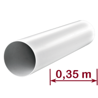 Cijev ventilacijska ø125 mm x 0,35 m - okrugla