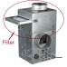 Filter ø 150 mm - za kaminski ventilator