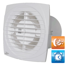 Ventilator MTG ø120 mm + timer + grilja