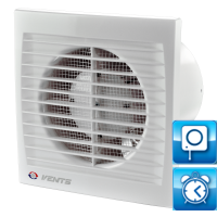 Ventilator ø 125 mm + potez + timer