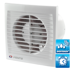 Ventilator ø 100 mm + timer + senzor vlage