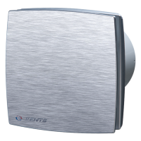 Ventilator ø 100 mm - dekorativni dizajn - aluminijski matirani