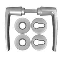 Garnitura "Mara" siva - sa rozetama - cilindar