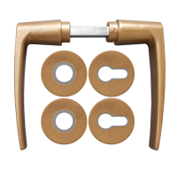 Garnitura "Mara" bronca - sa rozetama - cilindar